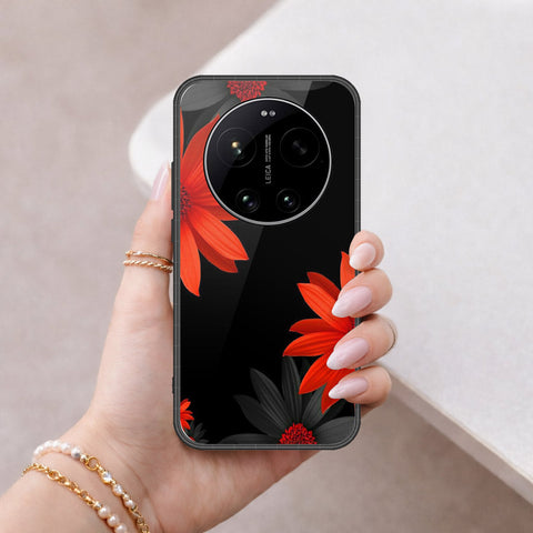 Xiaomi 17 Ultra Cover - Floral Series 2 - HQ Ultra Shine Premium Infinity Glass Soft Silicon Borders Case