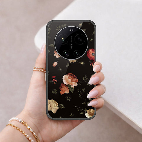 Xiaomi 17 Ultra Cover - Floral Series 2 - HQ Ultra Shine Premium Infinity Glass Soft Silicon Borders Case