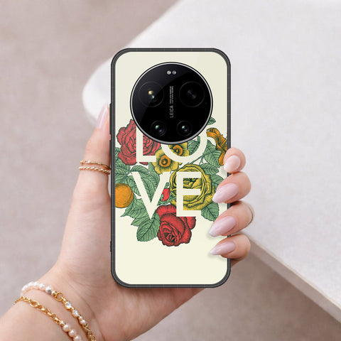 Xiaomi 17 Ultra Cover - Floral Series 2 - HQ Ultra Shine Premium Infinity Glass Soft Silicon Borders Case