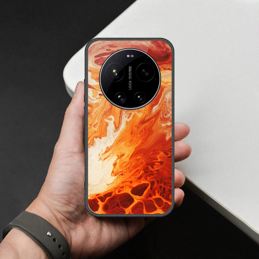 Xiaomi 17 Ultra Cover - Mystic Marble Series - HQ Ultra Shine Premium Infinity Glass Soft Silicon Borders Case