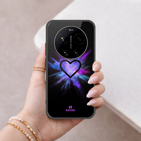 Xiaomi 17 Ultra Cover - Onation Heart Series - HQ Ultra Shine Premium Infinity Glass Soft Silicon Borders Case