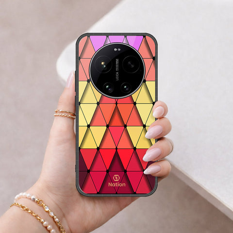 Xiaomi 17 Ultra Cover - Onation Pyramid Series - HQ Ultra Shine Premium Infinity Glass Soft Silicon Borders Case