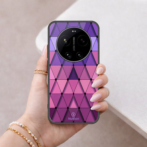 Xiaomi 17 Ultra Cover - Onation Pyramid Series - HQ Ultra Shine Premium Infinity Glass Soft Silicon Borders Case