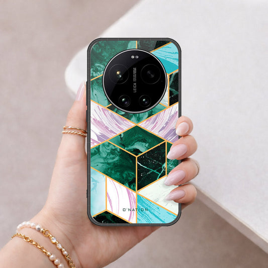 Xiaomi 17 Ultra Cover - O'Nation Shades of Marble Series - HQ Ultra Shine Premium Infinity Glass Soft Silicon Borders Case