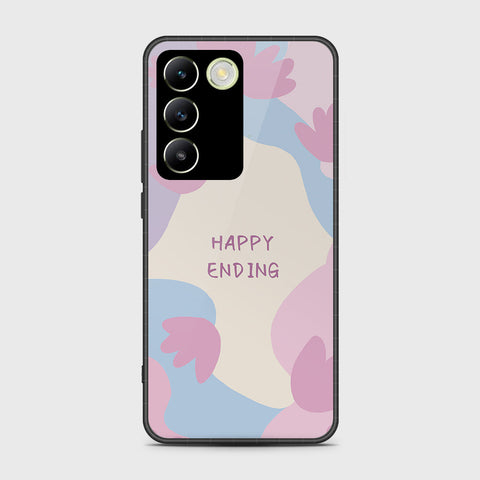 Vivo Y100 4G Cover- Happy Series - HQ Ultra Shine Premium Infinity Glass Soft Silicon Borders Case