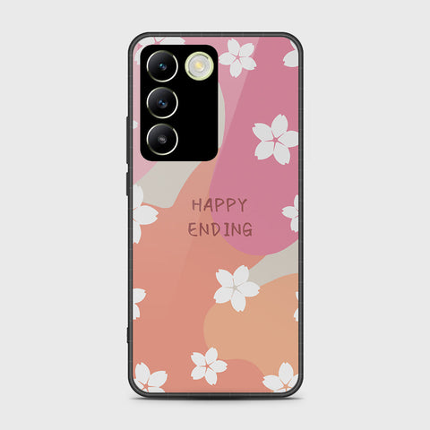Vivo Y100 4G Cover- Happy Series - HQ Ultra Shine Premium Infinity Glass Soft Silicon Borders Case