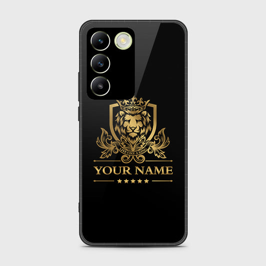 Vivo Y200e Cover- Gold Series - HQ Ultra Shine Premium Infinity Glass Soft Silicon Borders Case