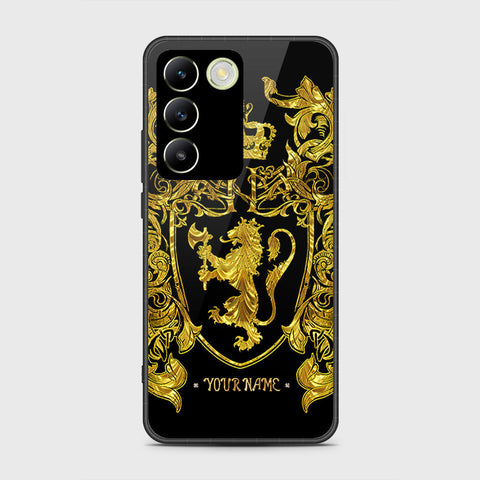 Vivo Y200e Cover- Gold Series - HQ Ultra Shine Premium Infinity Glass Soft Silicon Borders Case