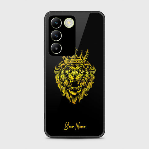 Vivo Y200e Cover- Gold Series - HQ Ultra Shine Premium Infinity Glass Soft Silicon Borders Case