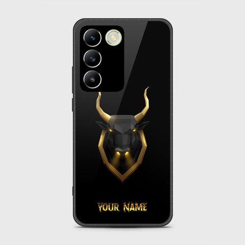 Vivo Y200e Cover- Gold Series - HQ Ultra Shine Premium Infinity Glass Soft Silicon Borders Case