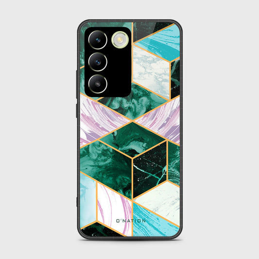 Vivo Y100 4G Cover- O'Nation Shades of Marble Series - HQ Ultra Shine Premium Infinity Glass Soft Silicon Borders Case