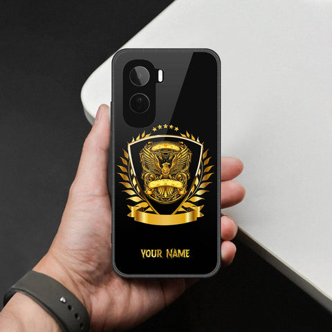 Vivo T5 Pro Cover - Gold Series - HQ Ultra Shine Premium Infinity Glass Soft Silicon Borders Case
