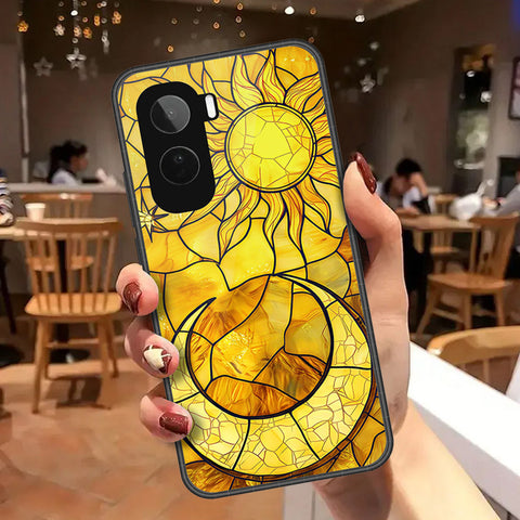 Vivo T5 Pro Cover - Celestial Starry Universe Series - HQ Ultra Shine Premium Infinity Glass Soft Silicon Borders Case