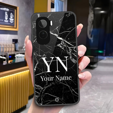 Vivo T5 Pro Cover - ONation Your Name Series - HQ Ultra Shine Premium Infinity Glass Soft Silicon Borders Case