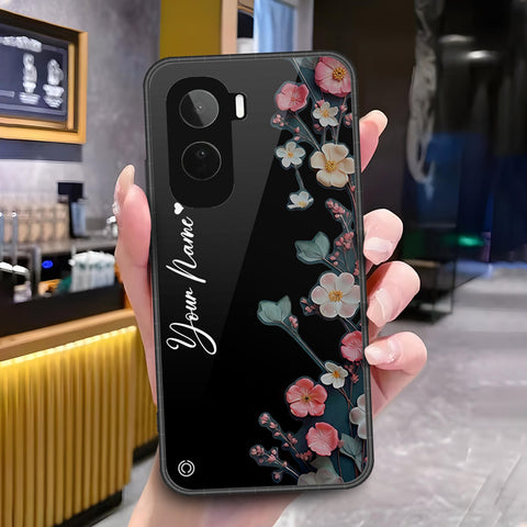 Vivo T5 Pro Cover - ONation Your Name Series - HQ Ultra Shine Premium Infinity Glass Soft Silicon Borders Case