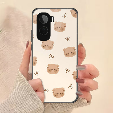 Vivo Y500 Cover - Onation Bow Series - HQ Ultra Shine Premium Infinity Glass Soft Silicon Borders Case