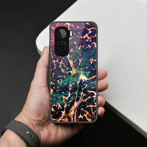 Vivo T5 Pro Cover - Colorful Marble Series - HQ Ultra Shine Premium Infinity Glass Soft Silicon Borders Case