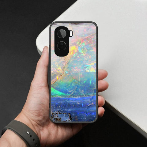 Vivo T5 Pro Cover - Colorful Marble Series - HQ Ultra Shine Premium Infinity Glass Soft Silicon Borders Case