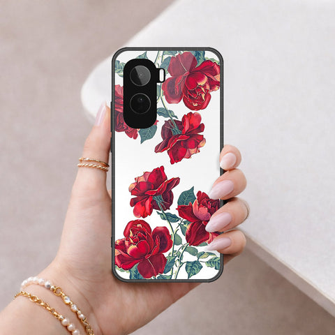 Vivo T5 Pro Cover - Floral Series 2 - HQ Ultra Shine Premium Infinity Glass Soft Silicon Borders Case
