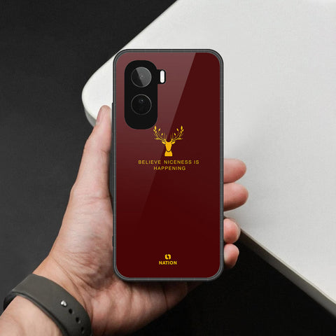 Vivo T5 Pro Cover - Nice Series - HQ Ultra Shine Premium Infinity Glass Soft Silicon Borders Case