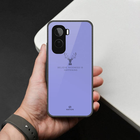 Vivo T5 Pro Cover - Nice Series - HQ Ultra Shine Premium Infinity Glass Soft Silicon Borders Case