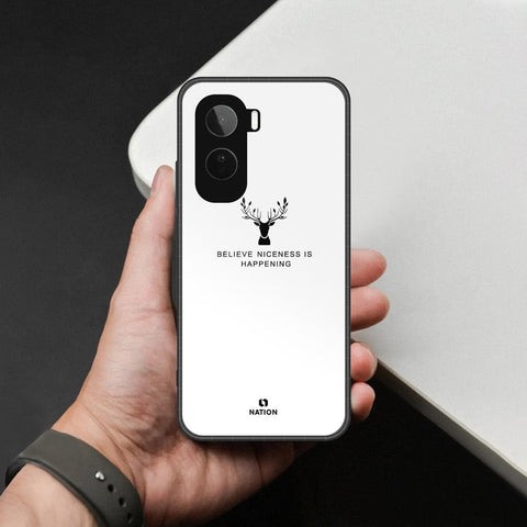 Vivo T5 Pro Cover - Nice Series - HQ Ultra Shine Premium Infinity Glass Soft Silicon Borders Case
