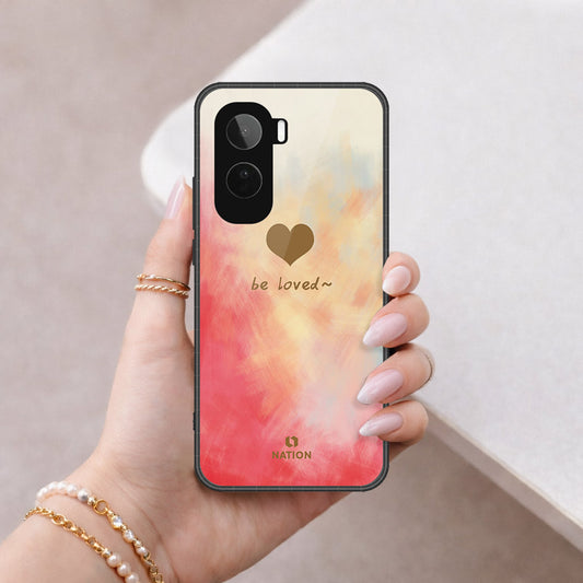 Vivo T5 Pro Cover - Onation Heart Series - HQ Ultra Shine Premium Infinity Glass Soft Silicon Borders Case