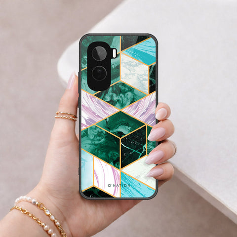 Vivo T5 Pro Cover - O'Nation Shades of Marble Series - HQ Ultra Shine Premium Infinity Glass Soft Silicon Borders Case