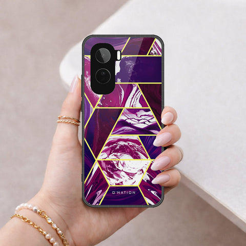 Vivo T5 Pro Cover - O'Nation Shades of Marble Series - HQ Ultra Shine Premium Infinity Glass Soft Silicon Borders Case