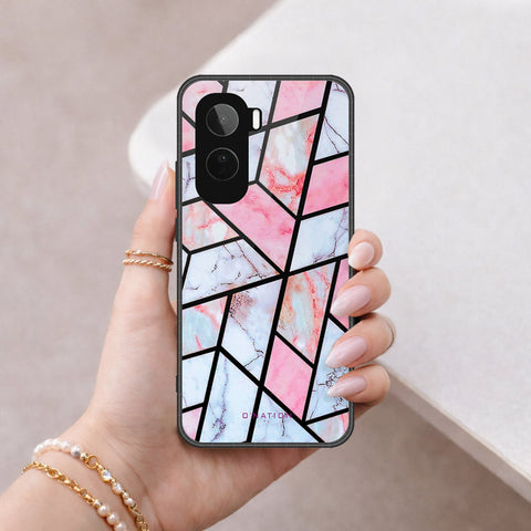 Vivo T5 Pro Cover - O'Nation Shades of Marble Series - HQ Ultra Shine Premium Infinity Glass Soft Silicon Borders Case