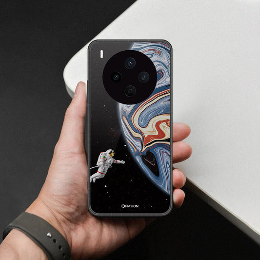 Vivo Y500 Pro Cover - Cosmic Marble Astronaut Design - HQ Premium Shine Durable Shatterproof Case