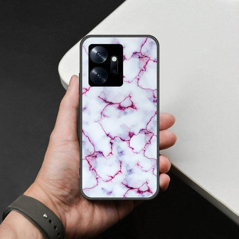 Infinix Zero 20 Cover - White Marble Series - HQ Premium Shine Durable Shatterproof Case