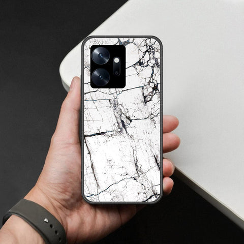 Infinix Zero 20 Cover - White Marble Series 2 - HQ Premium Shine Durable Shatterproof Case