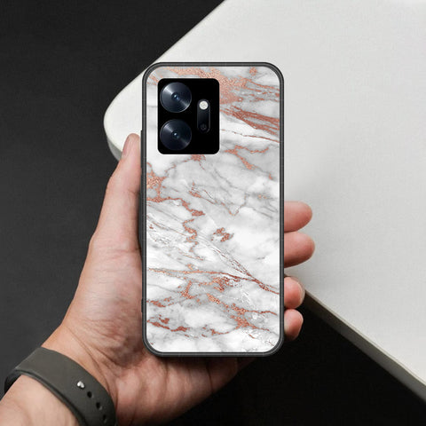 Infinix Zero 20 Cover - White Marble Series 2 - HQ Premium Shine Durable Shatterproof Case