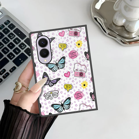 Samsung Galaxy Z Fold 8 Cover - Vanilla Dream Series - HQ Premium Shine Durable Shatterproof Case