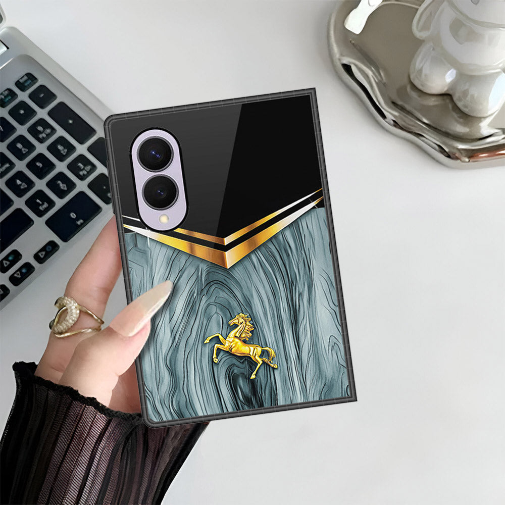 Samsung Galaxy Z Fold 8 Cover - Majestic Royal V Design - HQ Premium Shine Durable Shatterproof Case