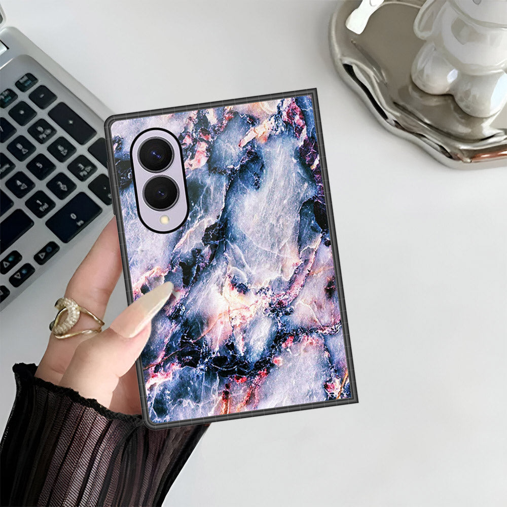 Samsung Galaxy Z Fold 8 Cover - Colorful Marble Series - HQ Premium Shine Durable Shatterproof Case