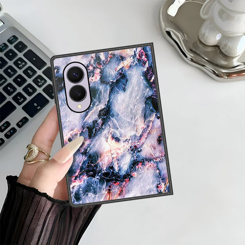 Samsung Galaxy Z Fold 8 Cover - Colorful Marble Series - HQ Premium Shine Durable Shatterproof Case