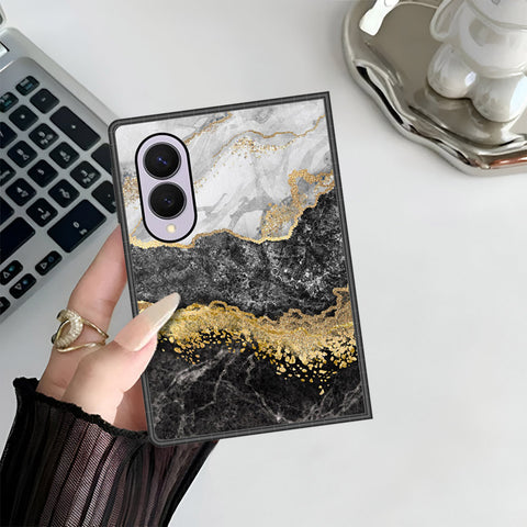 Samsung Galaxy Z Fold 8 Cover - Colorful Marble Series - HQ Premium Shine Durable Shatterproof Case