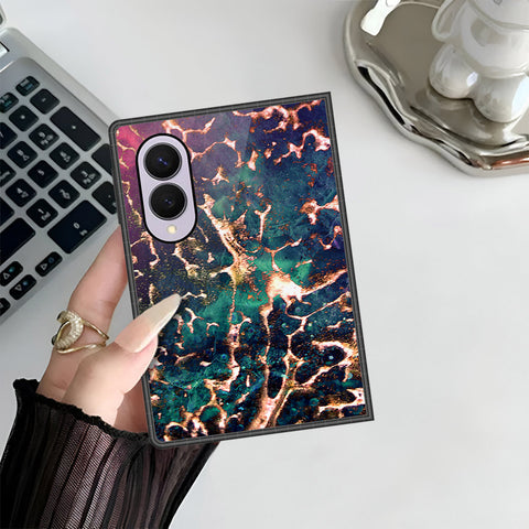 Samsung Galaxy Z Fold 8 Cover - Colorful Marble Series - HQ Premium Shine Durable Shatterproof Case