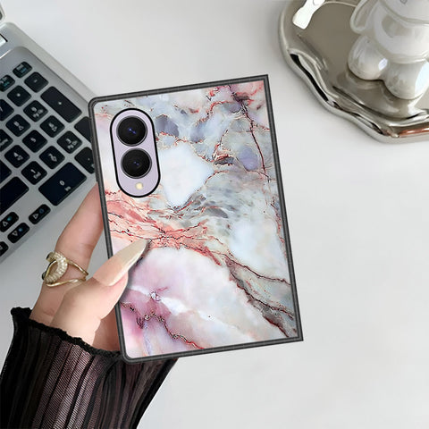 Samsung Galaxy Z Fold 8 Cover - Colorful Marble Series - HQ Premium Shine Durable Shatterproof Case