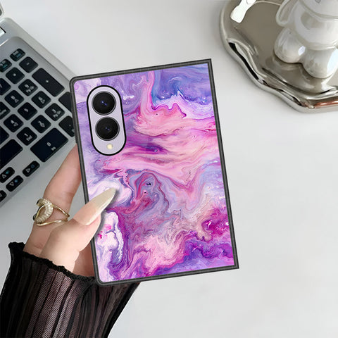 Samsung Galaxy Z Fold 8 Cover - Colorful Marble Series - HQ Premium Shine Durable Shatterproof Case