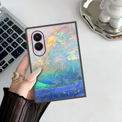 Samsung Galaxy Z Fold 8 Cover - Colorful Marble Series - HQ Premium Shine Durable Shatterproof Case