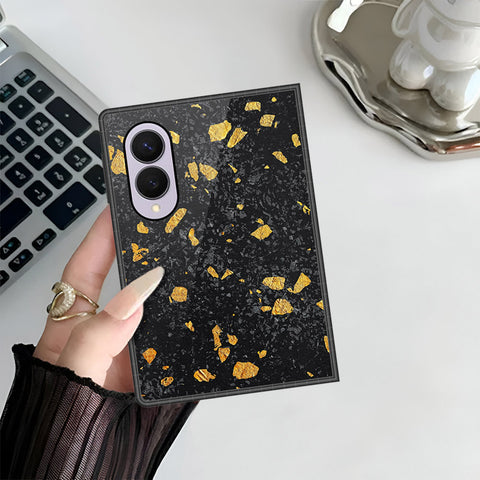 Samsung Galaxy Z Fold 8 Cover - Black Marble Series - HQ Premium Shine Durable Shatterproof Case