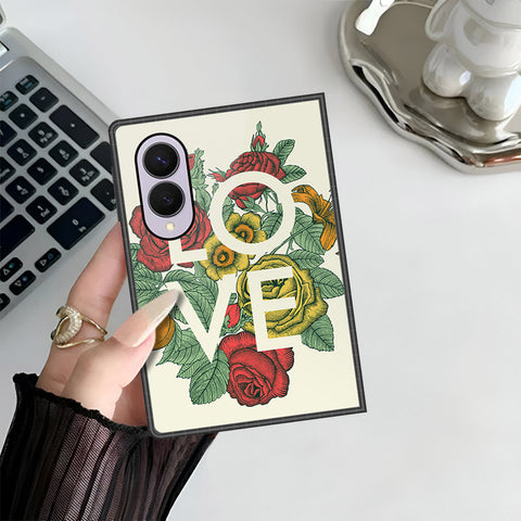 Samsung Galaxy Z Fold 8 Cover - Floral Series 2 - HQ Premium Shine Durable Shatterproof Case