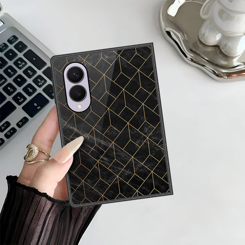 Samsung Galaxy Z Fold 8 Cover - Black Marble Series - HQ Premium Shine Durable Shatterproof Case