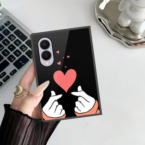 Samsung Galaxy Z Fold 8 Cover - Onation Heart Series - HQ Premium Shine Durable Shatterproof Case