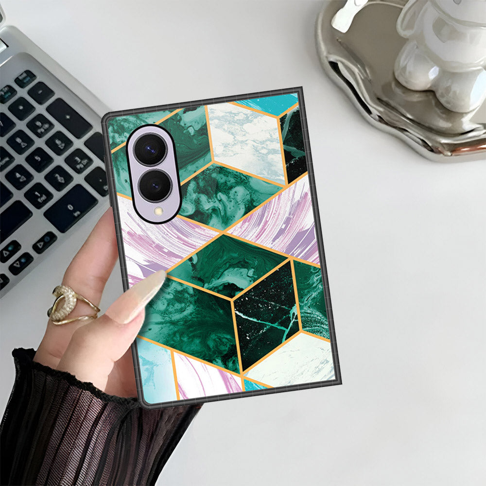 Samsung Galaxy Z Fold 8 Cover - O'Nation Shades of Marble Series - HQ Premium Shine Durable Shatterproof Case