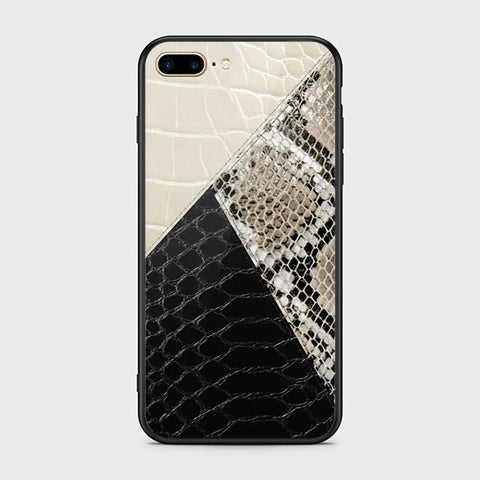 iPhone 7 Plus Cover - Printed Skins Series - HQ Ultra Shine Premium Infinity Glass Soft Silicon Borders Case (Fast Delivery) (SU)