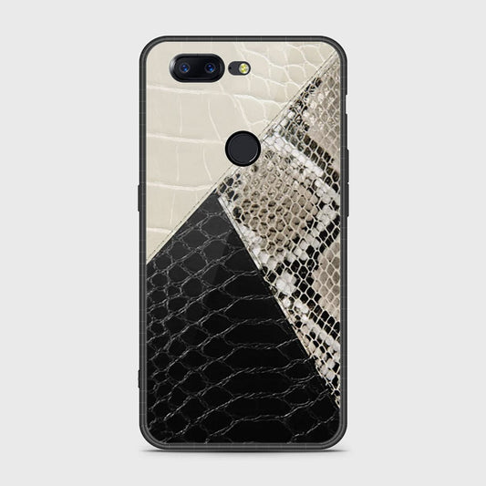OnePlus 5T Cover- Printed Skins Series - HQ Ultra Shine Premium Infinity Glass Soft Silicon Borders Case (Fast Delivery)